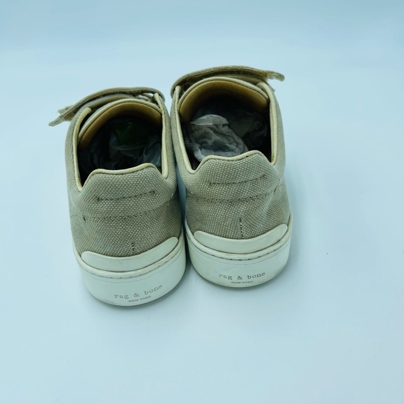 Rag & Bone | Kent Tan Velcro Leather Sneakers - Picture 4 of 10